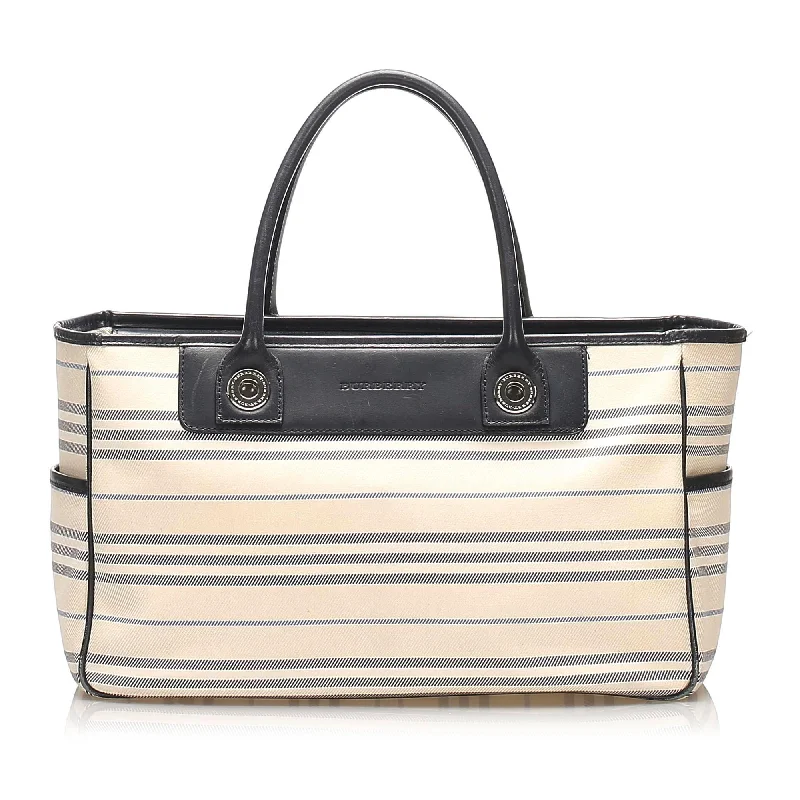 Burberry Canvas Handbag (SHG-12865)