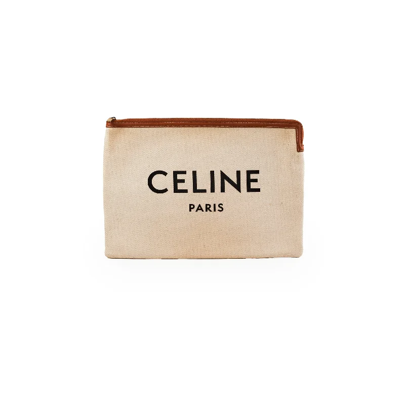 Celine Canvas Clutch