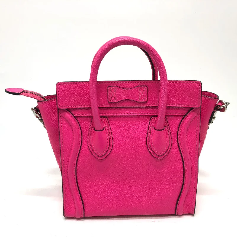 CELINE Handbag 18924 leather pink Luggage mini shopper Women Used