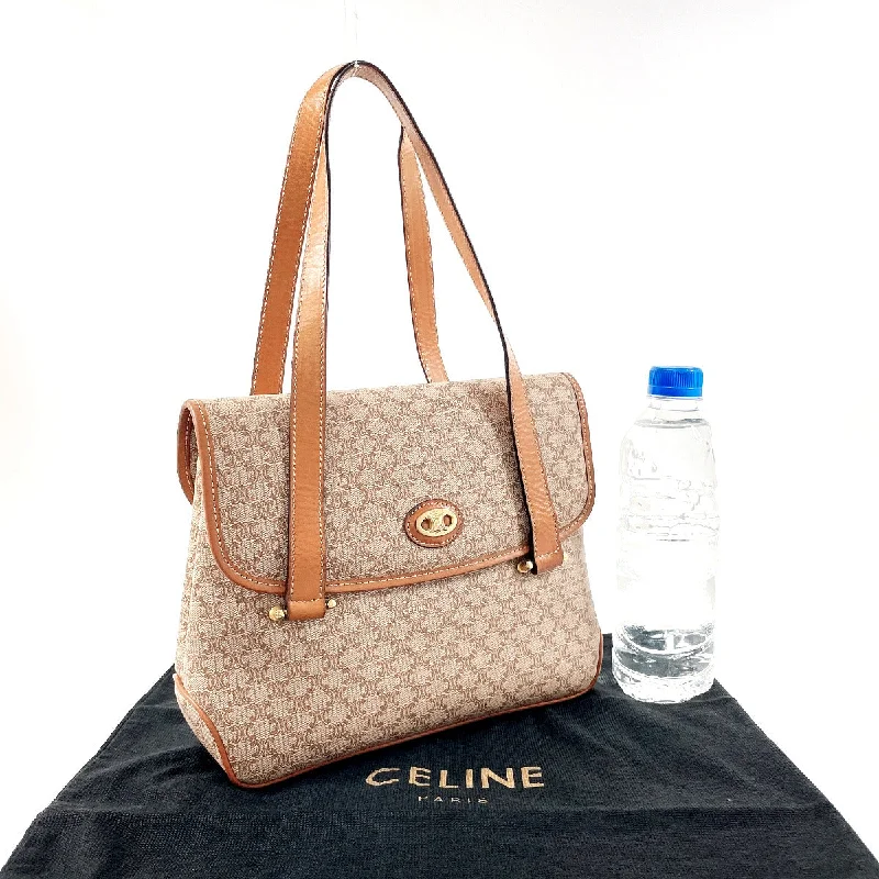 CELINE Handbag PVC, Leather Brown Macadam Women Used