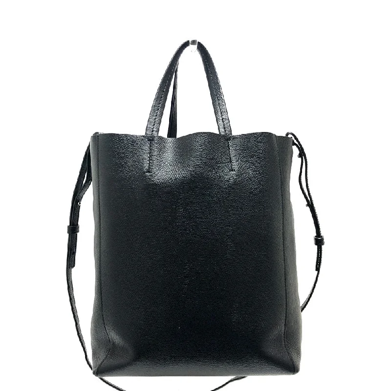 CELINE Tote Bag leather black Hippo Small Women Used