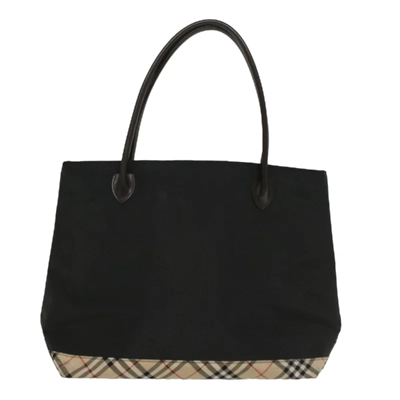 BURBERRY Blue Label Tote Bag Nylon Black  bs8589