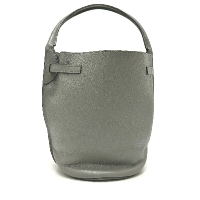 CELINE Handbag 187243 leather gray Big bag Bucket Women Secondhand