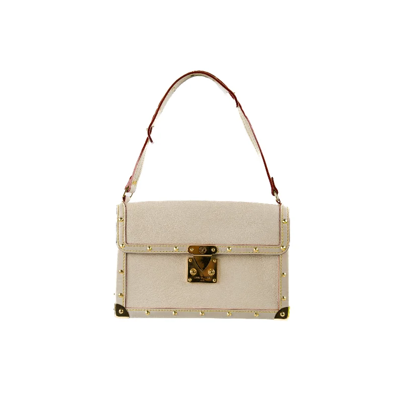 Louis Vuitton Suhali Cream Shoulder Bag