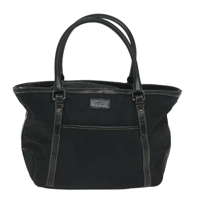 BURBERRY Blue Label Tote Bag Nylon Black  56630