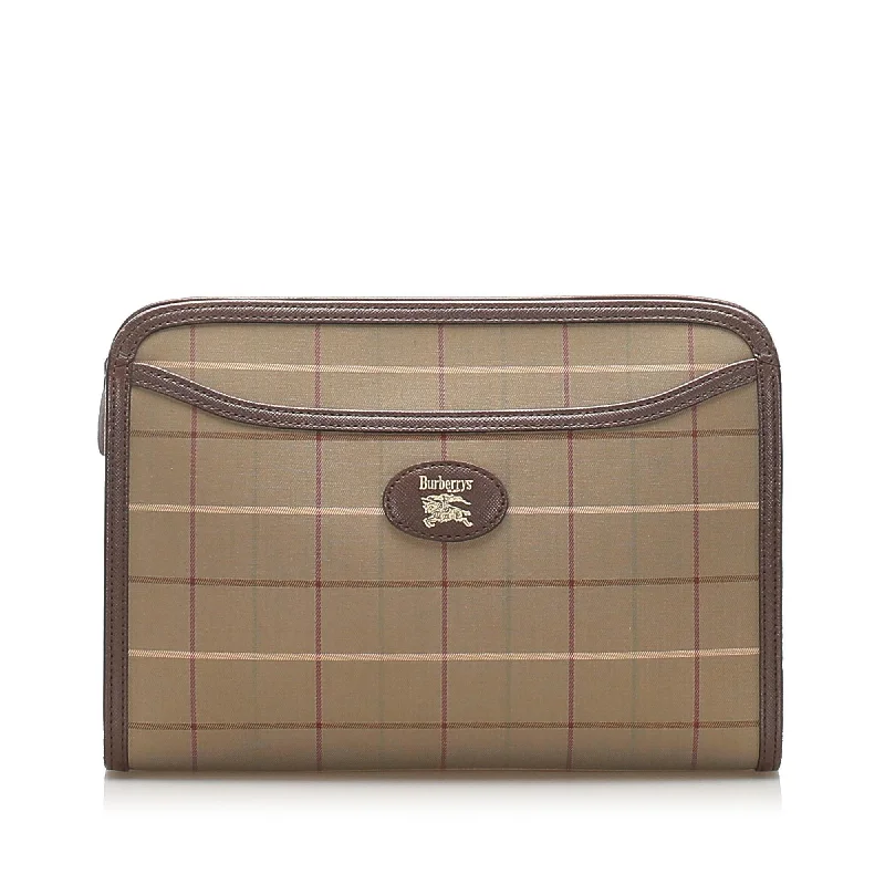 Burberry Canvas Clutch Bag (SHG-11744)