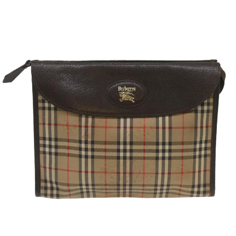 BURBERRY Nova Check Clutch Bag