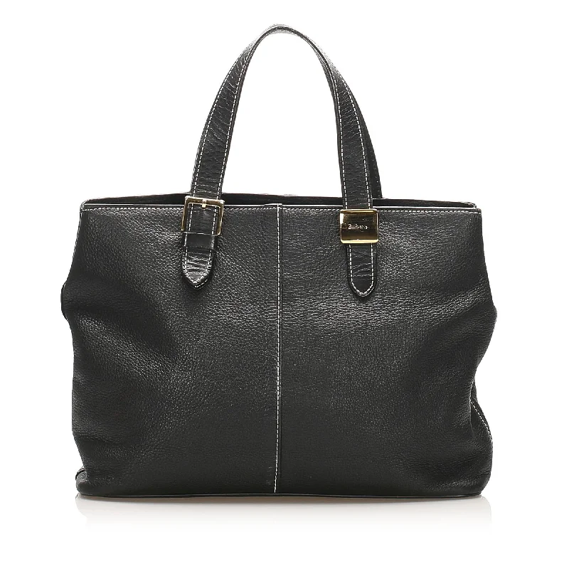 Burberry Leather Handbag (SHG-14927)