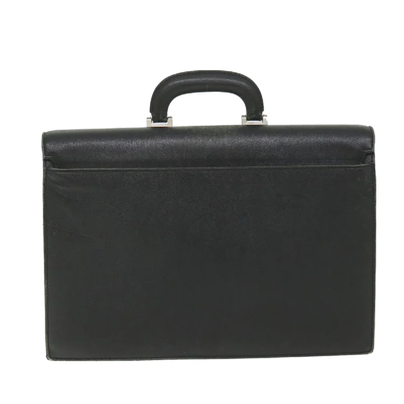 BURBERRY Briefcase Leather Black  58915