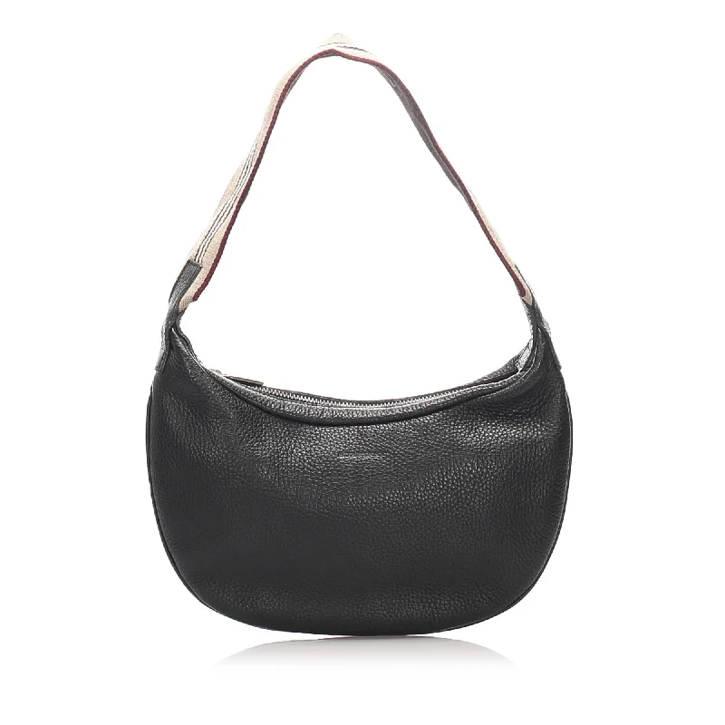 Burberry Leather Hobo Bag (SHG-16037)