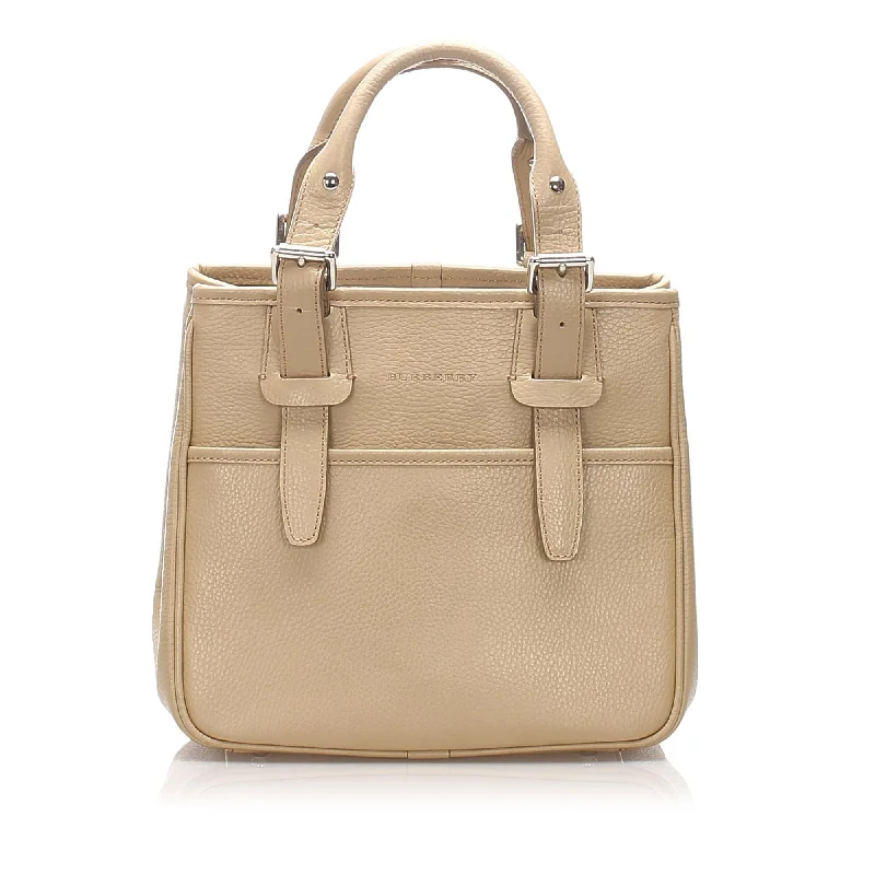 Burberry Leather Handbag (SHG-12243)