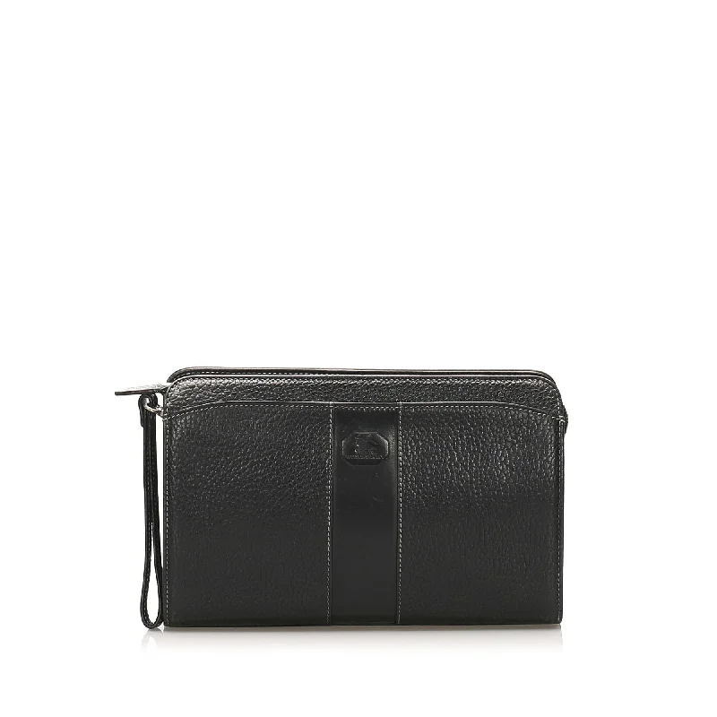 Burberry Leather Clutch Bag (SHG-12775)