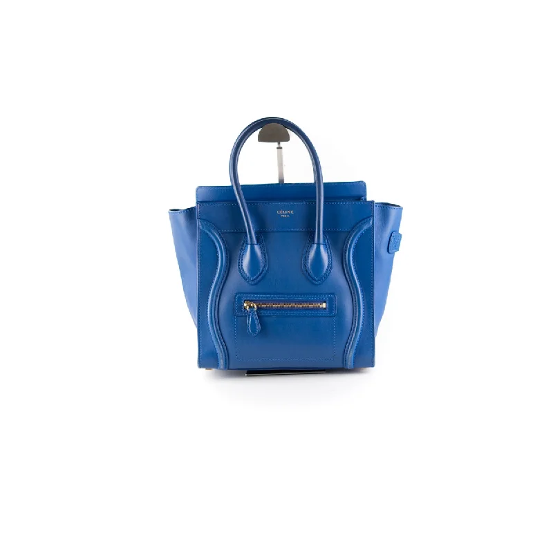 Celine Micro Luggage Blue