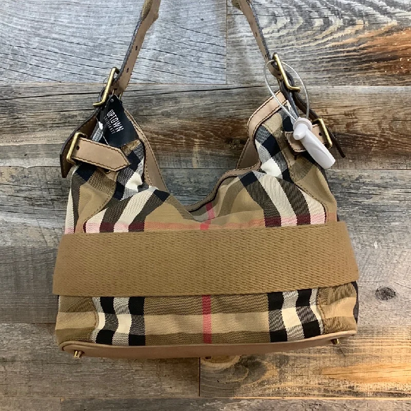 Burberry Canvas Check Shoulder Bag