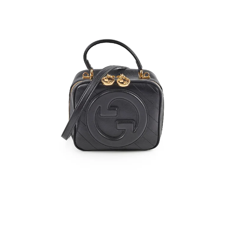 Gucci Blondie Black Small Top Handle Bag